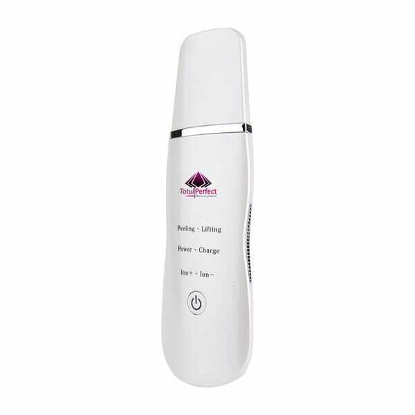 Aparat Cosmetic Skin Scrubber TotulPerfect, Peeling Exfoliator Facial, Multi-Functional Face Lifting Beauty Machine, White