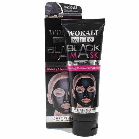 Masca de fata Peel Off cu vitamine si acid hialuronic, Wokali Black Mask, 130 ml