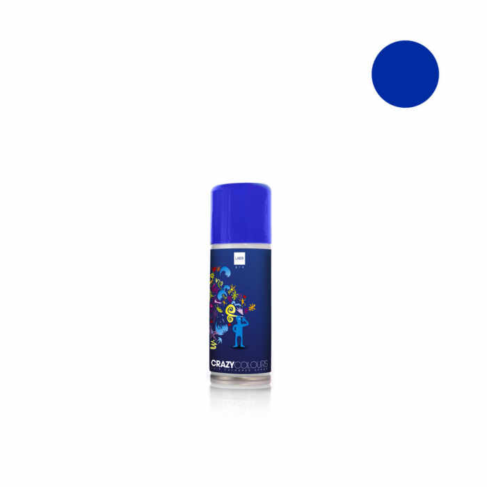 Spray colorant pentru par CRAZY COLOURS - colorare temporara - ALBASTRU