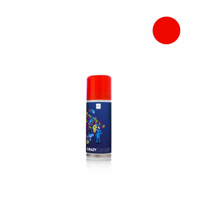 Spray colorant pentru par CRAZY COLOURS - colorare temporara - ROSU