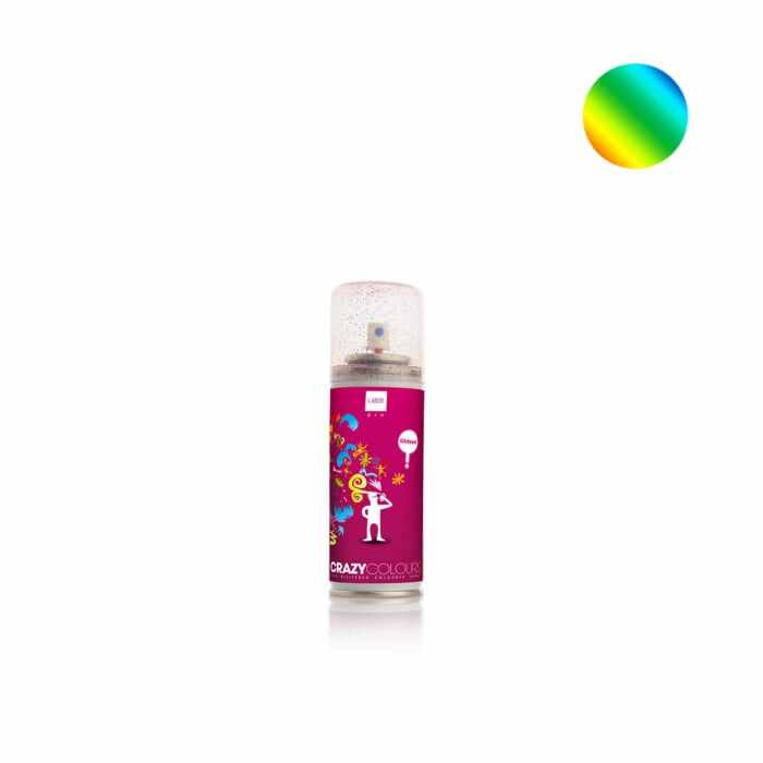 Spray colorant pentru par CRAZY COLOURS - colorare temporara - SCLIPICI MULTICOLOR