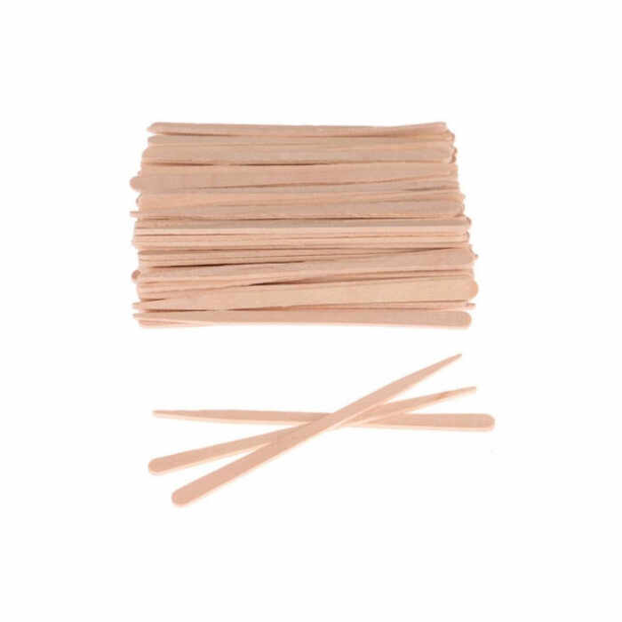 Spatule lemn subtitiri pentru cosmetica - varf ASCUTIT- set 100 buc
