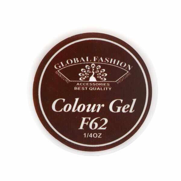 Gel color unghii, vopsea de arta, seria Rose Red, Global Fashion, 5gr, F62