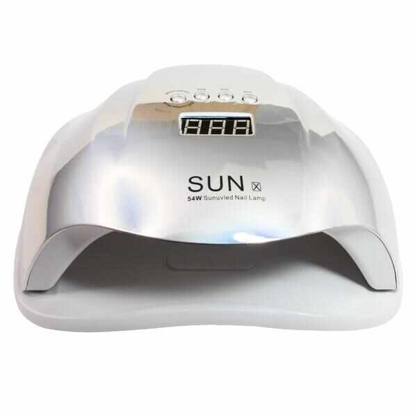 Lampa de unghii LED/UV, Sun-X, 54W, Argintie