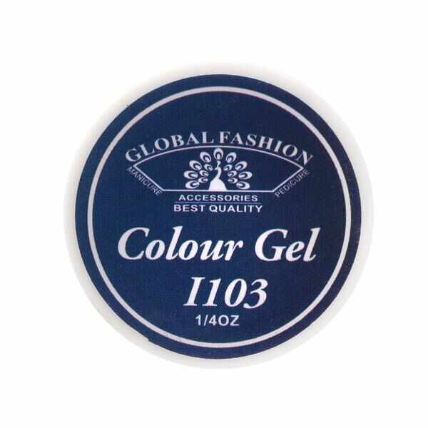 Gel color unghii, vopsea de arta, Royal Blue, Global Fashion, I103, 5gr