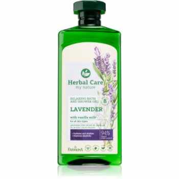 Farmona Herbal Care Lavender gel de dus si baie cu lavanda