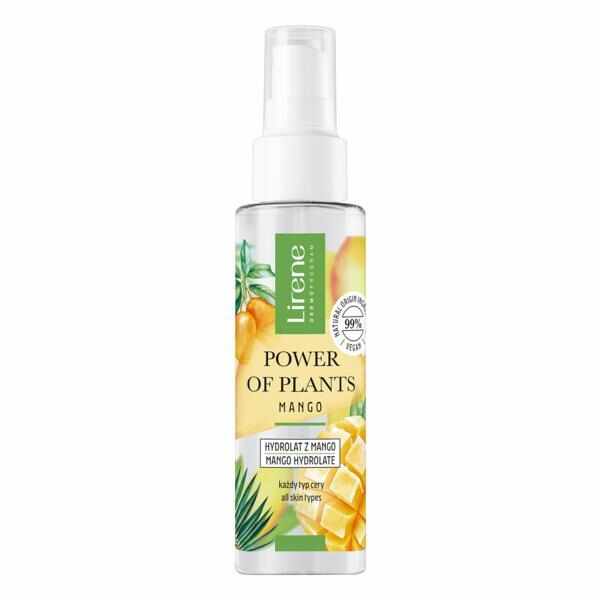Hidrolat facial hranitor, cu efect hidratant Lirene Power Of Plants - Mango, 100 ml