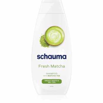 Schwarzkopf Schauma Fresh Matcha șampon detoxifiant pentru curățare pentru scalp gras și vârfuri uscate