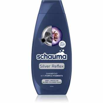 Schwarzkopf Schauma Silver Reflex șampon pentru neutralizarea tonurilor de galben pentru păr în nuanțe reci de blond, decolorat sau șuvițat