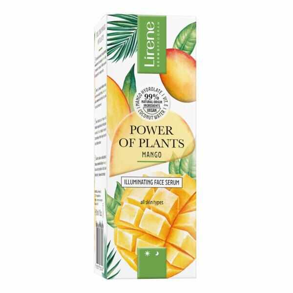 Ser facial iluminator Lirene Power Of Plants - Mango, 30 ml