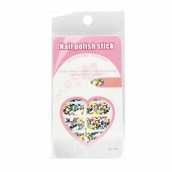 Sticker unghii, Global Fashion, manichiura finisata, JY-029, Multicolor