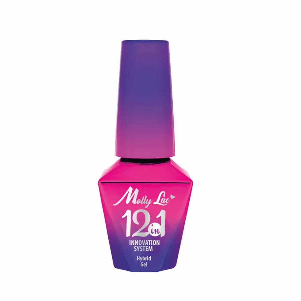 Baza 12 in 1 Molly Lac - Candy Pink 10ml