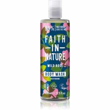 Faith In Nature Wild Rose gel de duș natural reface bariera protectoare a pielii