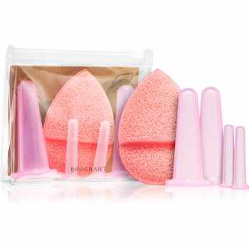 BrushArt Home Salon Facial cupping set set de accesorii pentru cuppingul feței