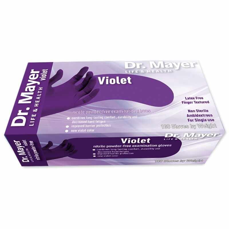 Manusi Nitril Violet Dr. Mayer XS