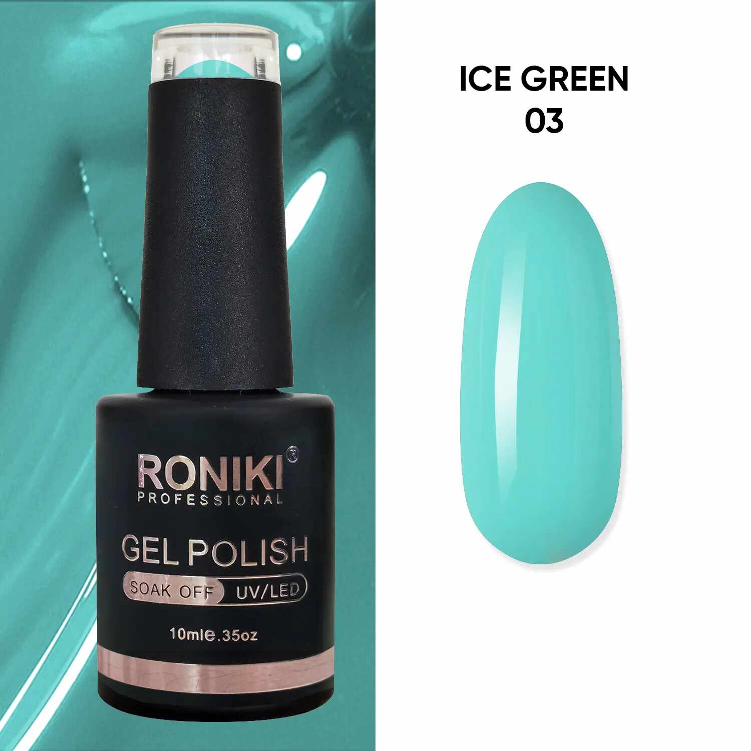 Oja Semipermanenta Roniki Ice Green 03