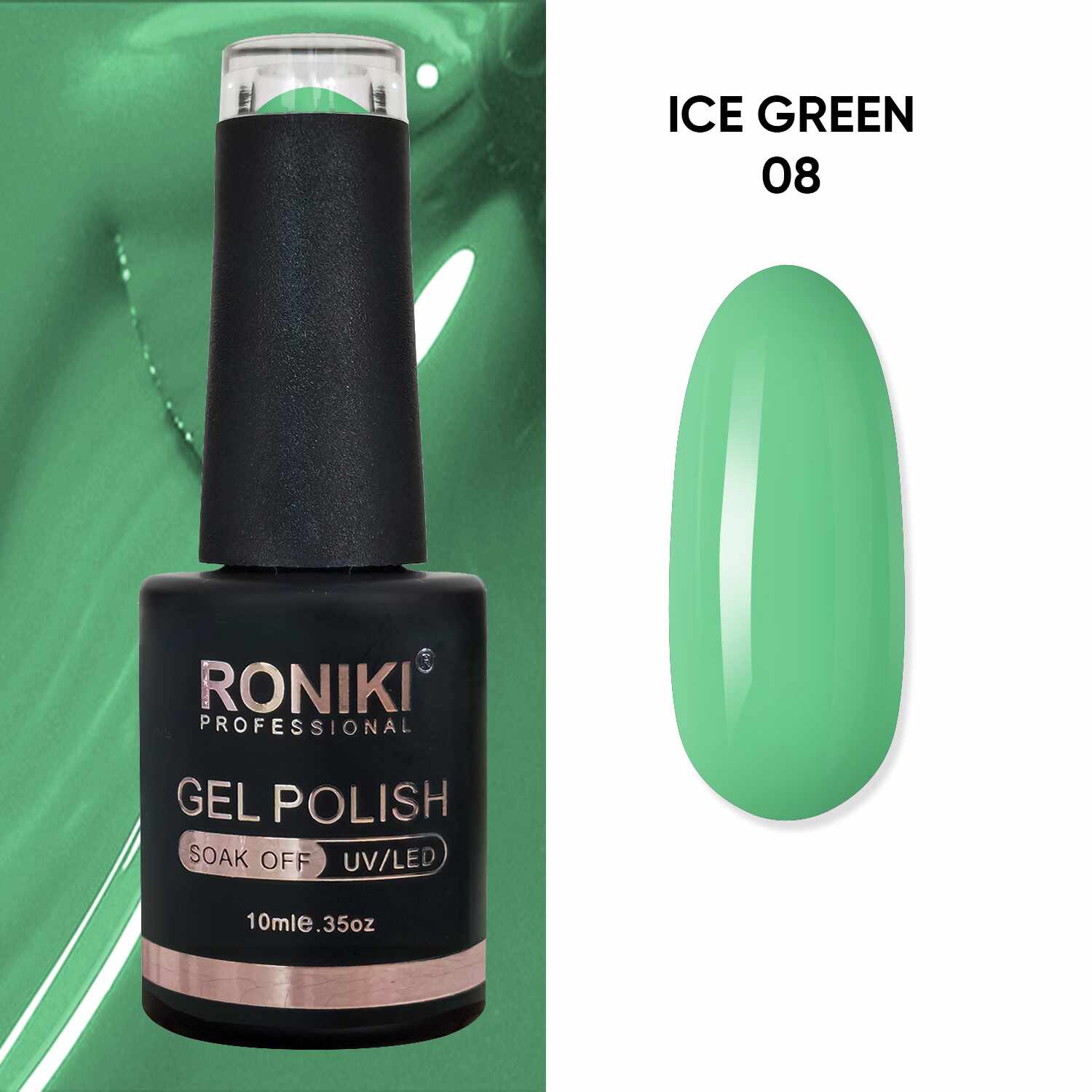 Oja Semipermanenta Roniki Ice Green 08
