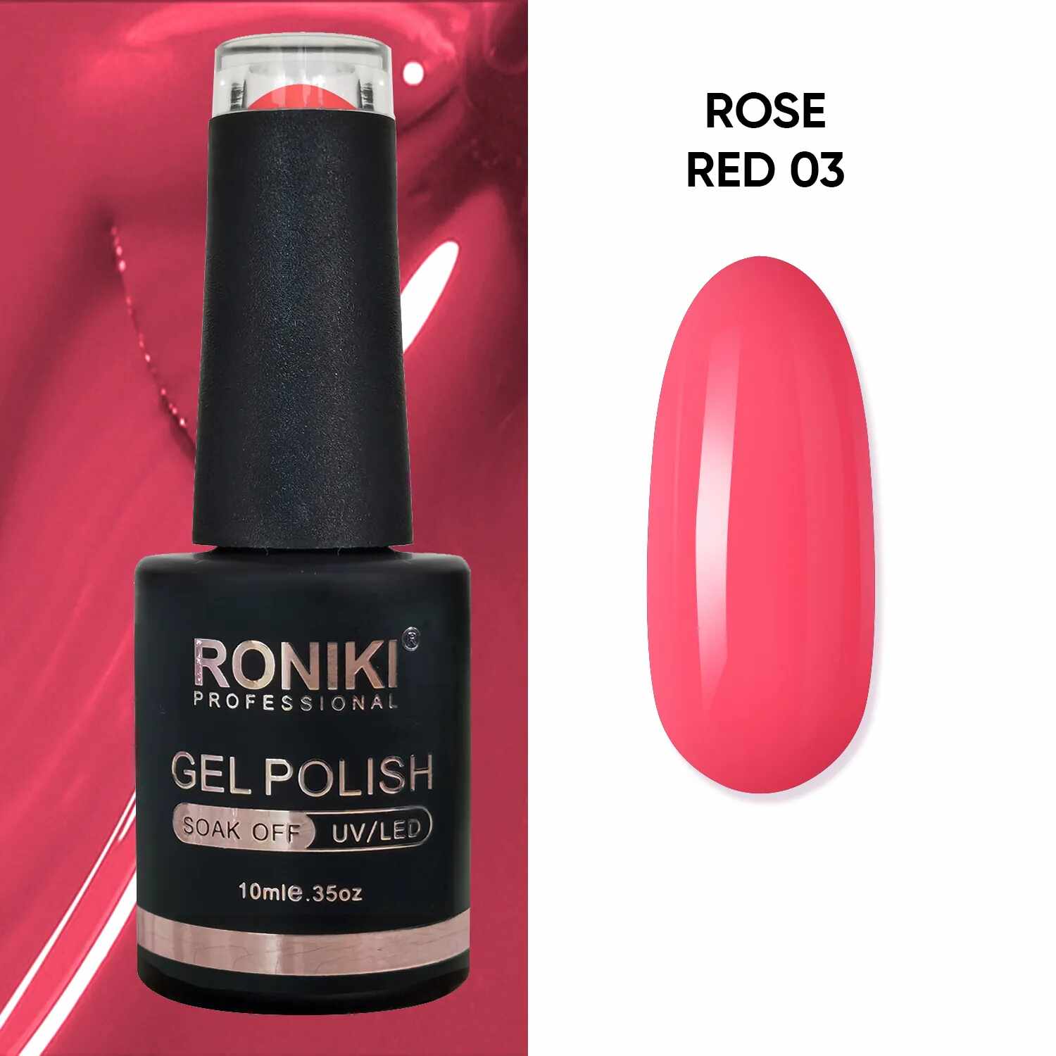 Oja Semipermanenta Roniki Rose Red 03