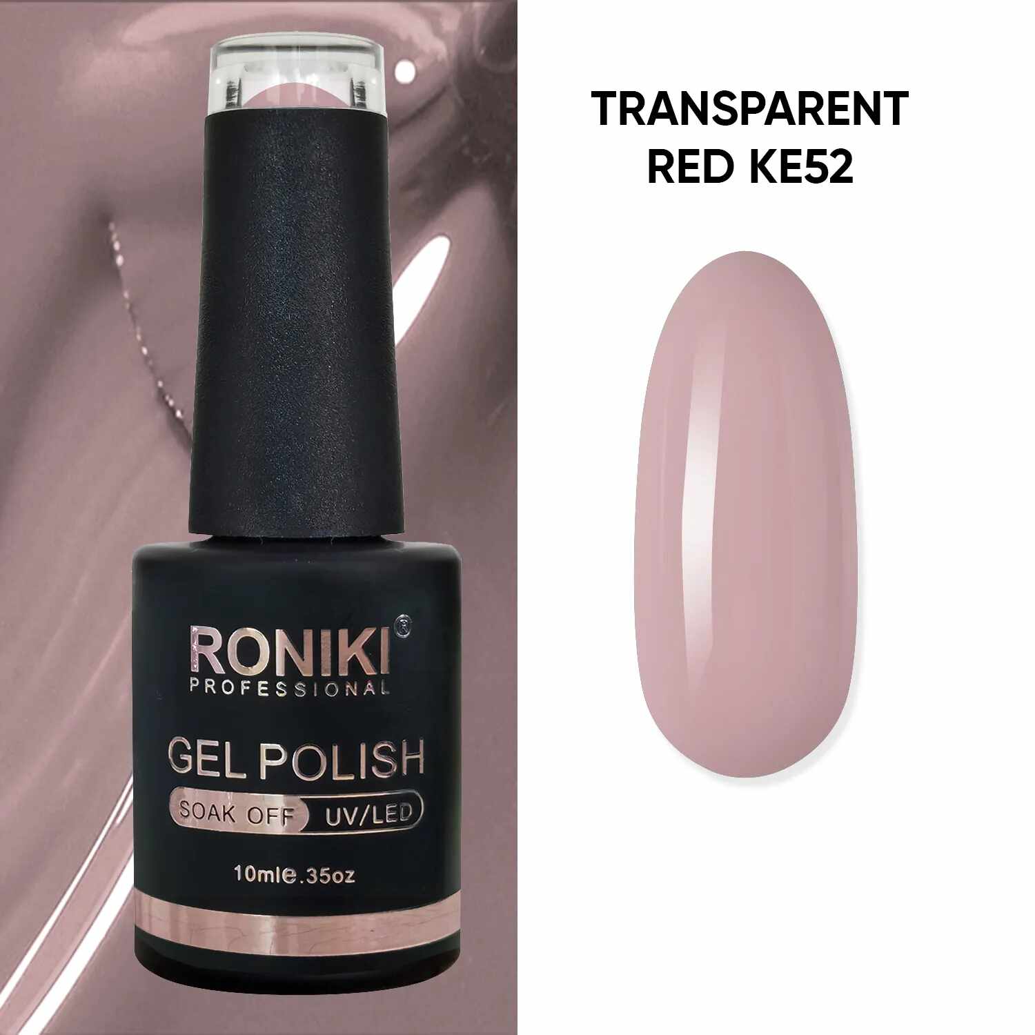 Oja Semipermanenta Roniki Transparent Red KE52