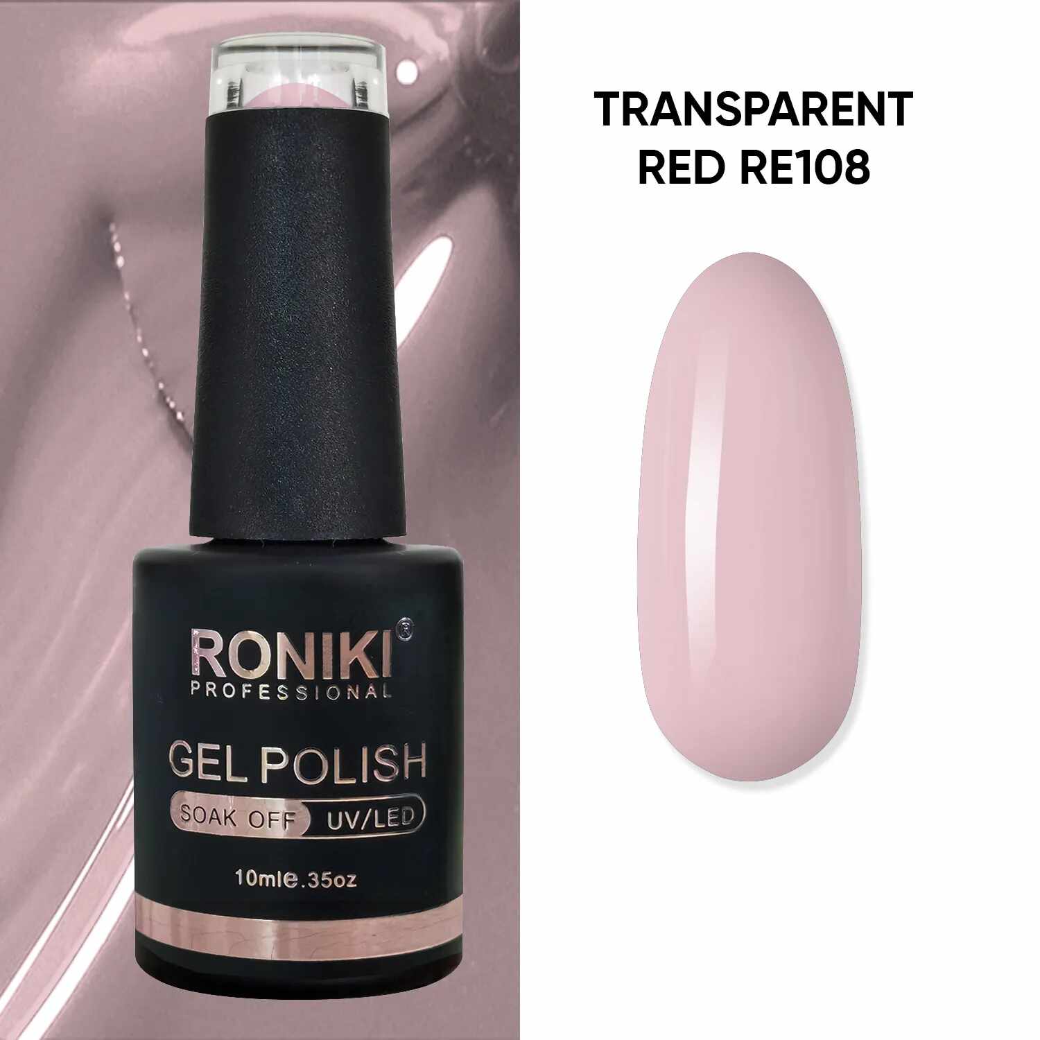 Oja Semipermanenta Roniki Transparent Red RE108