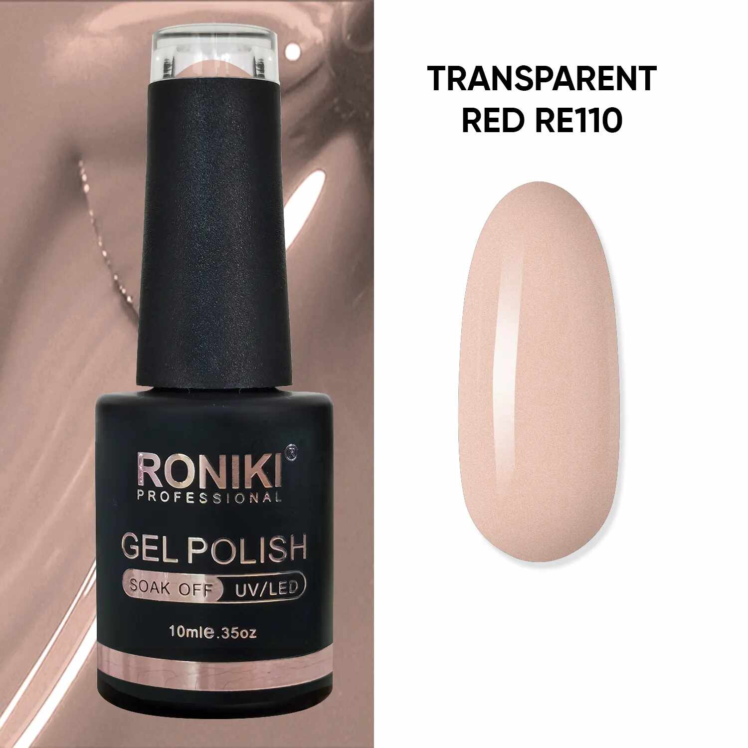 Oja Semipermanenta Roniki Transparent Red RE110