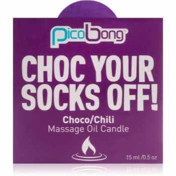 Pico Bong Massage Oil Candle Choco & Chili lumânare de masaj