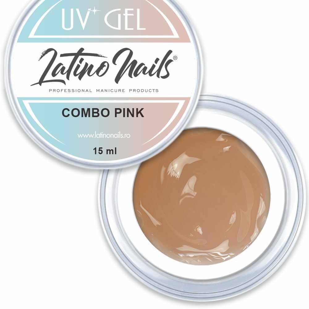 Gel Latino Nails Combo Pink 3 in 1, 15 ml