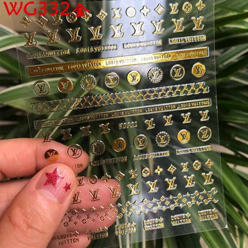Sticker Unghii Gold - WG332