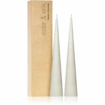 ester & erik cone candles linen grey (no. 22) lumanare