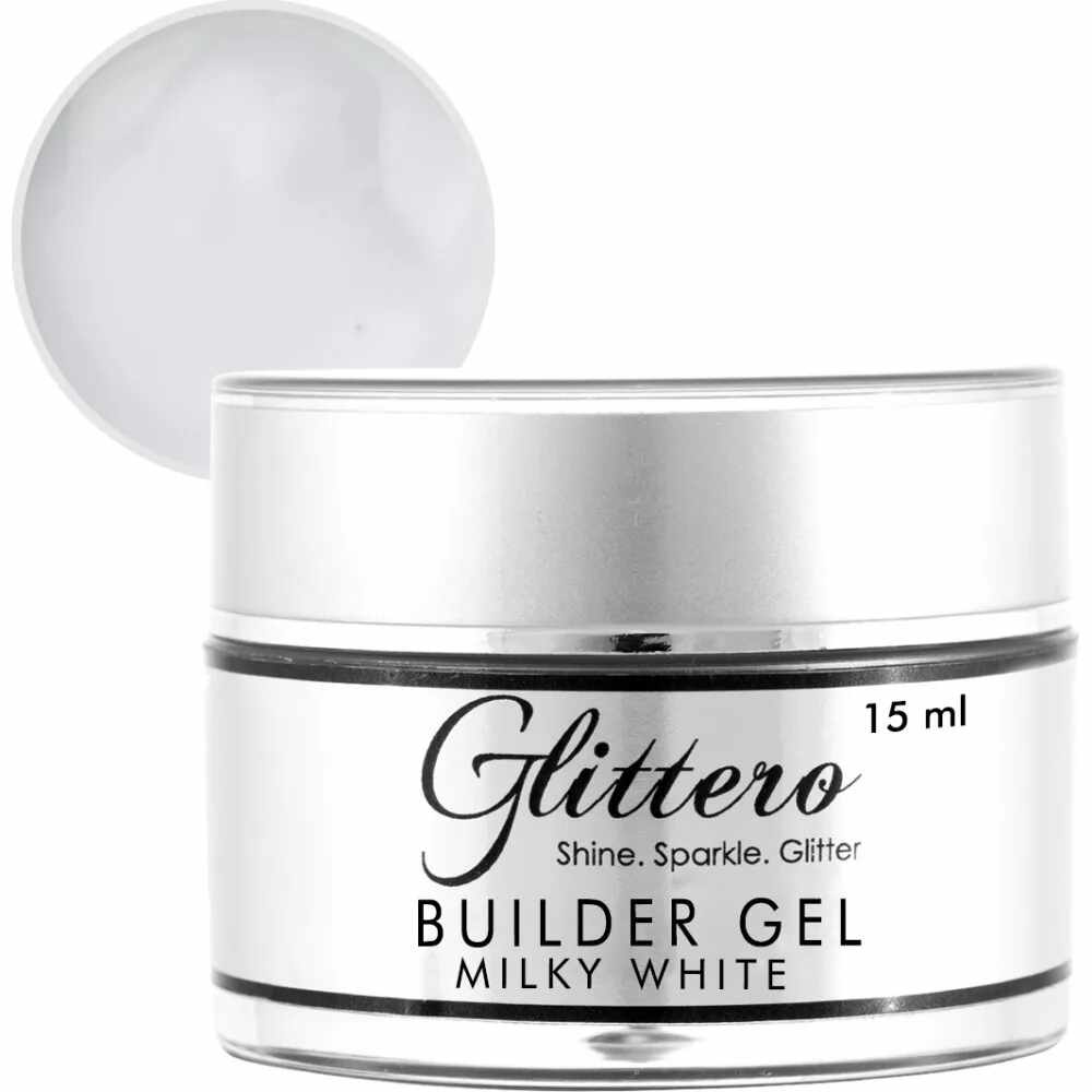 Builder Gel Glittero Nails - Milky White 15 ml