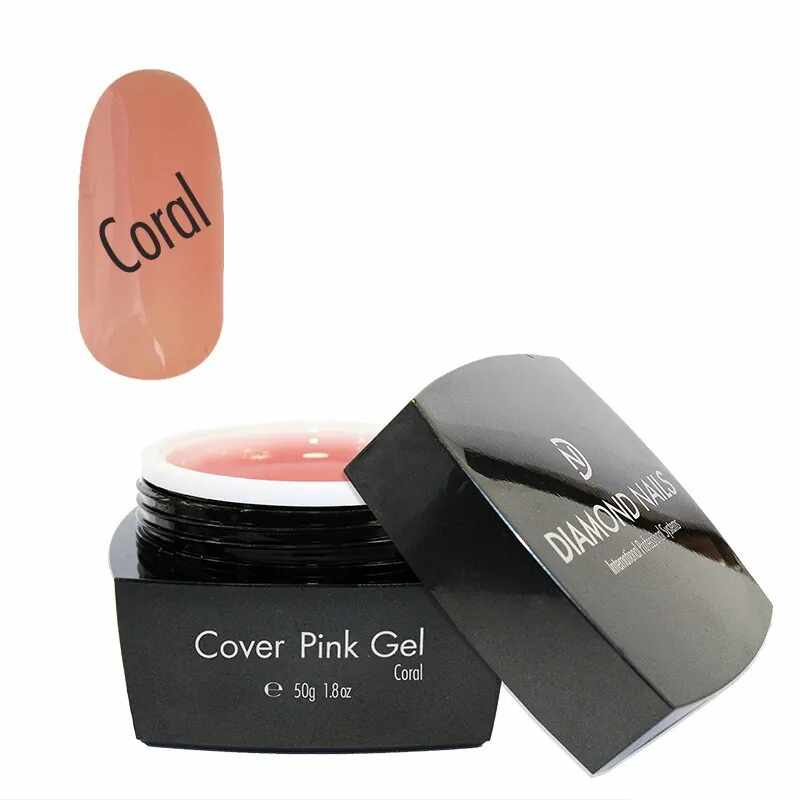 Cover Pink Gel Coral Diamonds Nails 50GR