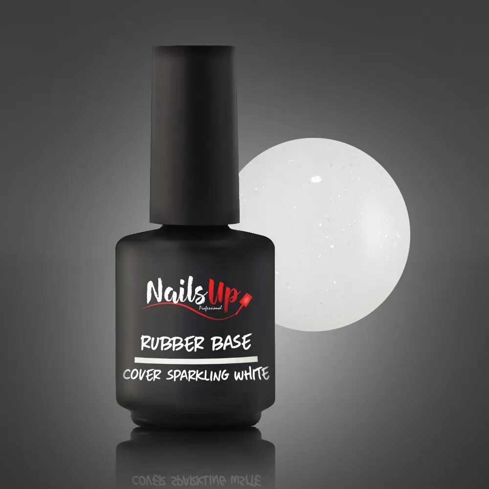 Rubber Base Nailsup - Cover Sparkling White 13g