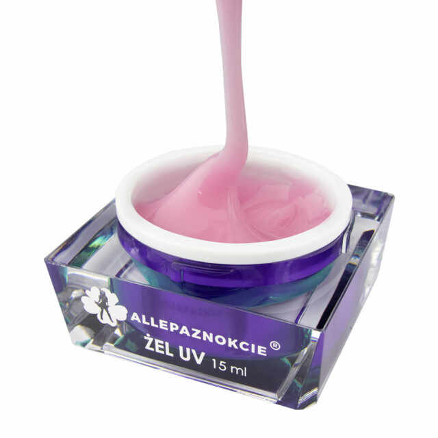Gel UV Constructie- Jelly Cotton Pink 50 ml Allepaznokcie - JCP50 - Everin.ro