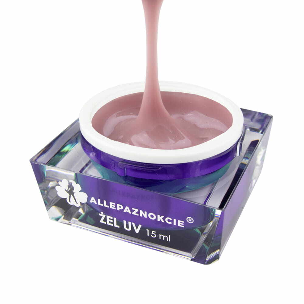 Gel UV Constructie- Jelly Glittery Chic 15 ml Allepaznokcie - JGC15 - Everin.ro