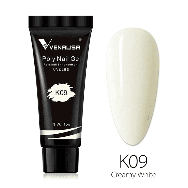 Polygel Venalisa 15ml- K09 Creamy White - K09 - Everin.ro
