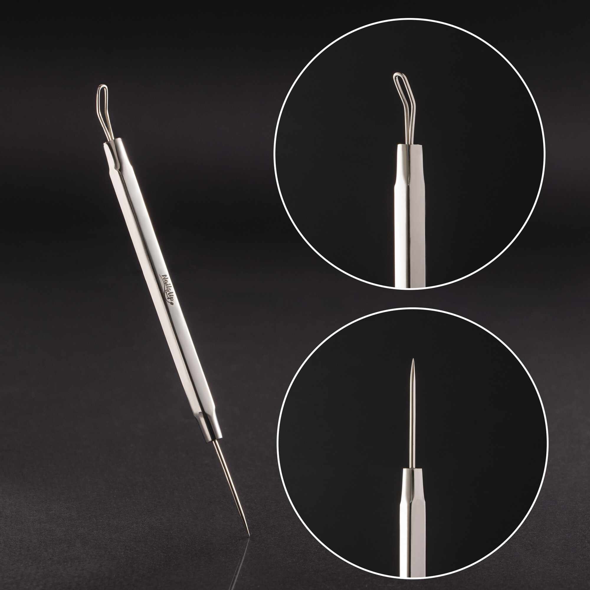 Instrument Metalic Cu AC NailsUp Pentru Indepartarea Cosurilor Si Punctelor Negre, BC800 Inox Pro Line