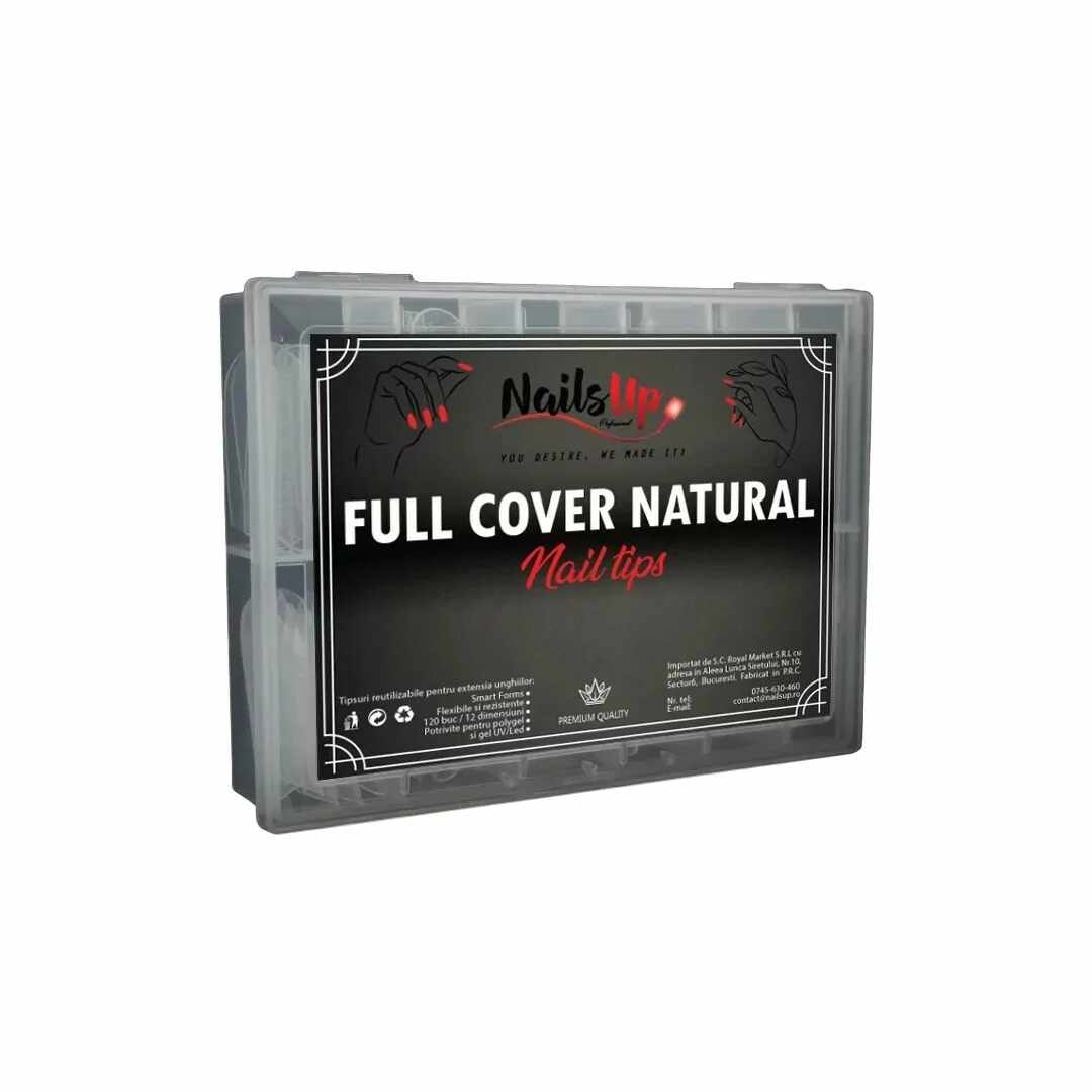 Tipsuri NailsUp Full Cover Natural 120 buc/set
