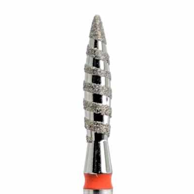 Bit Diamantat Rusesc NailsUp Flacara Tornado Rosu RS-D23-M107
