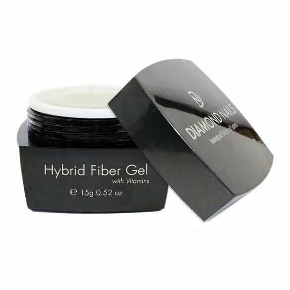 Gel Hybrid UV/Led Diamond Nails cu vitamine si fibra de sticla 15g - alb laptos
