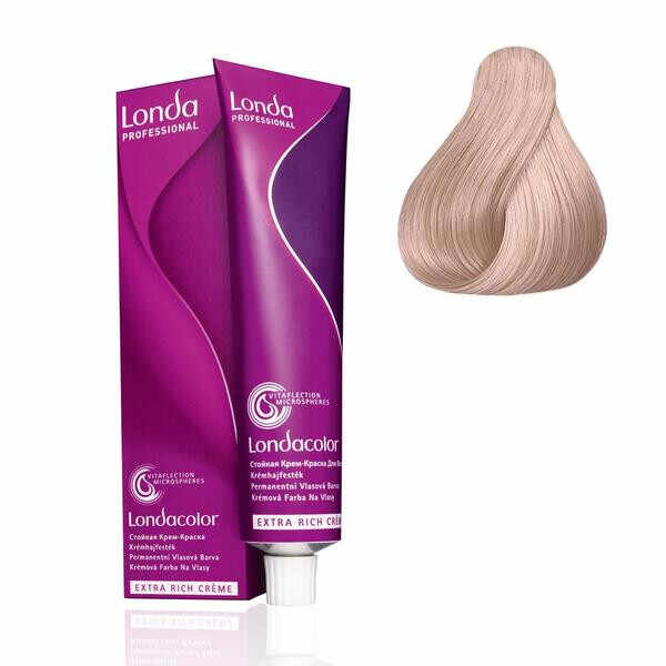 Londa Professional - Vopsea profesionala de par permanenta blond cenusiu violet roz 10/65 60ml