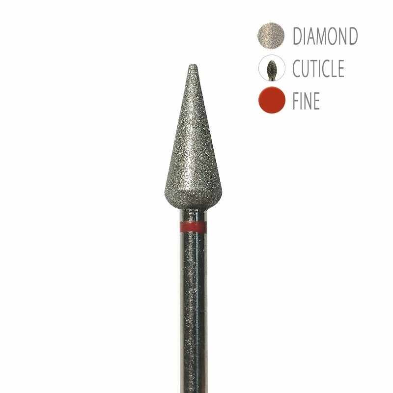 Bit Diamantat Pedichiura - Con Rosu 5X12MM