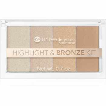 Bell Hypoallergenic t & Bronze Kit paletă pentru contur și iluminare