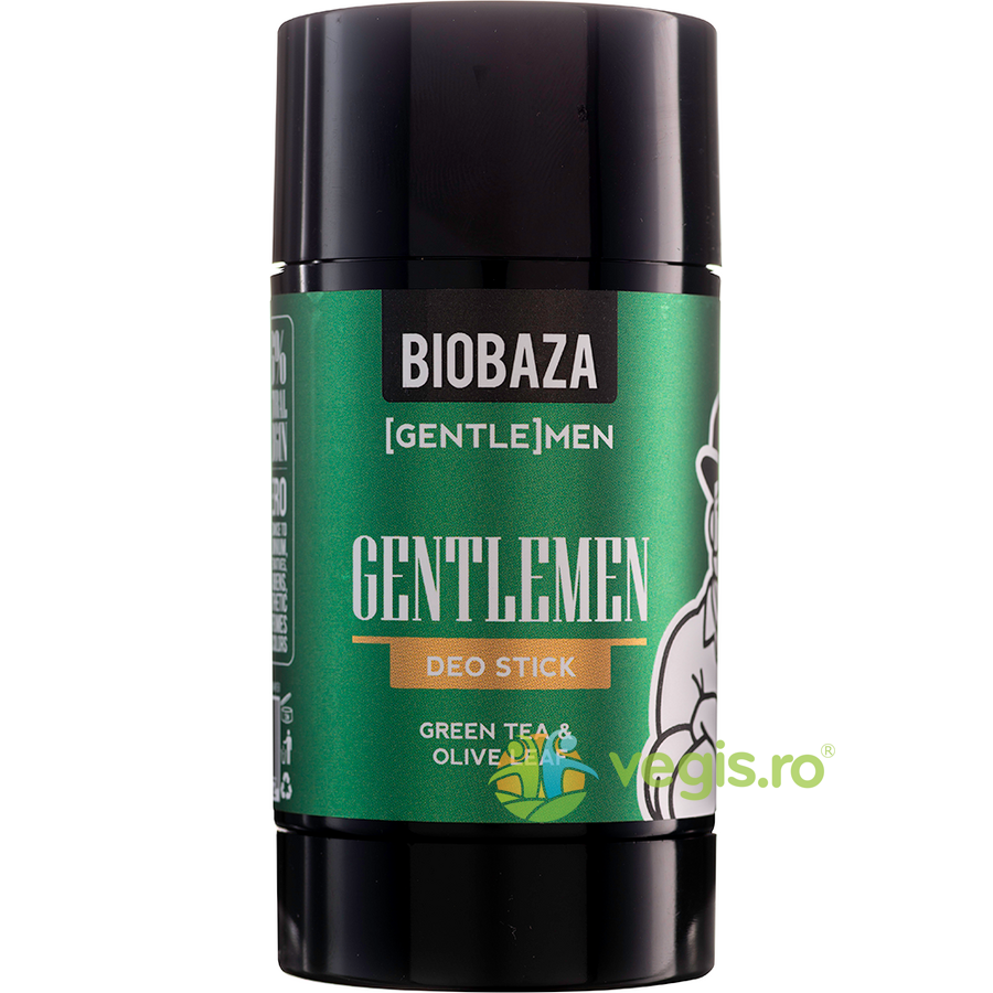 Deodorant Natural Stick pentru Barbati cu Extract de Ceai Verde fara Aluminiu Gentlemen 50ml