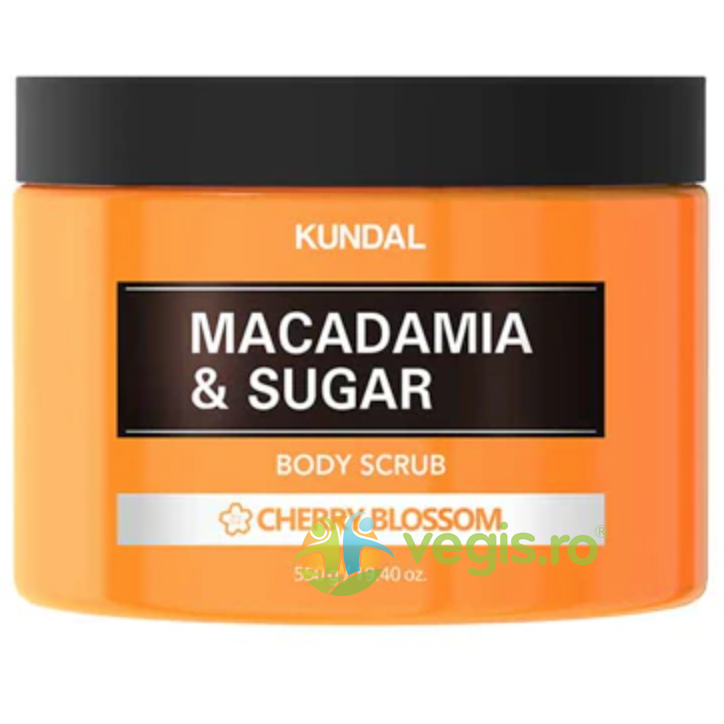 Scrub Natural Hidratant cu Macadamia si Zahar Cherry Blossom 550ml