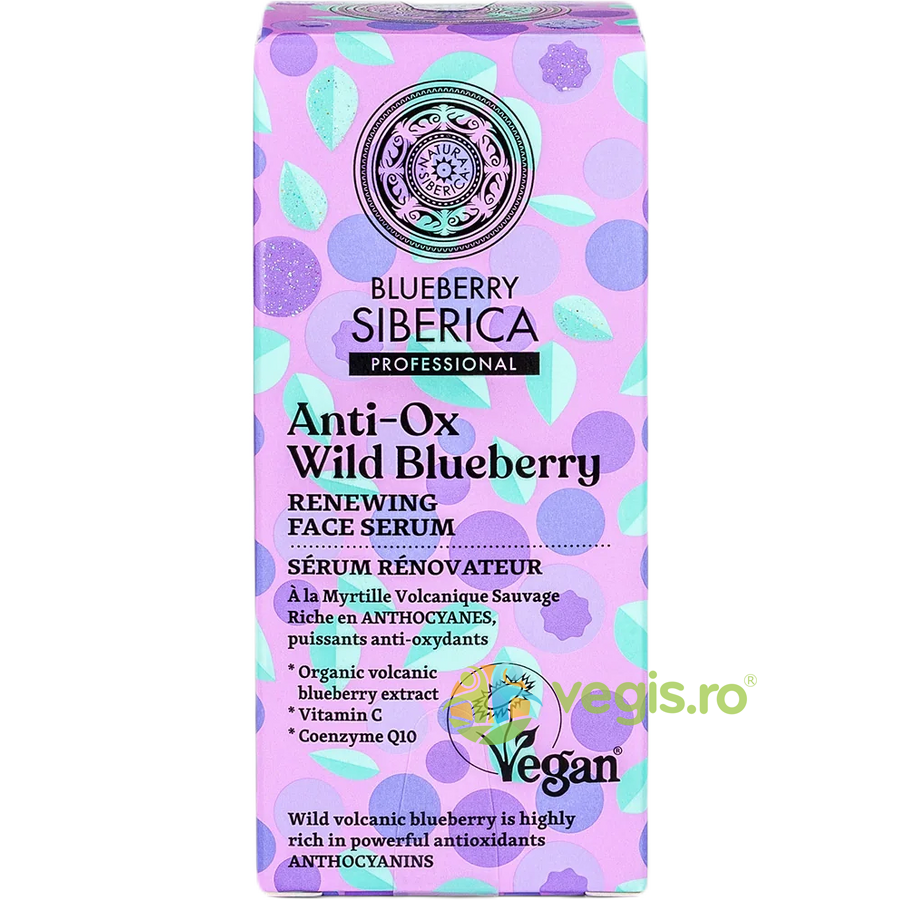 Serum Regenerant si Antioxidant cu Vitamina C si Coenzima Q10 Anti-OX Wild Blueberry 30ml