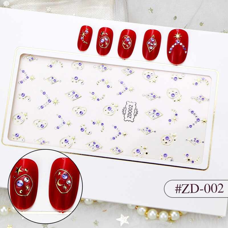 Sticker 3D Manichiura Nail Art Cristal ZD002