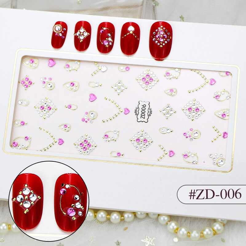 Sticker 3D Manichiura Nail Art Cristal ZD006
