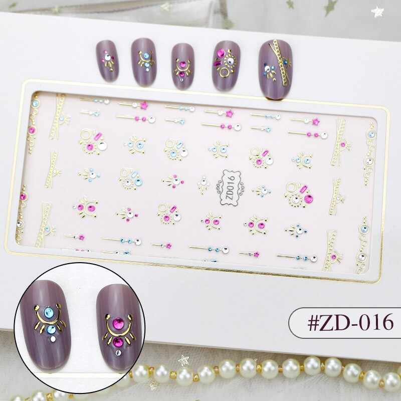 Sticker 3D Manichiura Nail Art Cristal ZD016