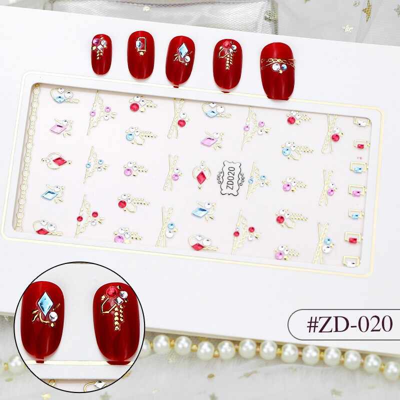 Sticker 3D Manichiura Nail Art Cristal ZD020