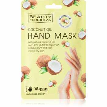 Beauty Formulas Coconut Oil mască de hidratare profundă de maini